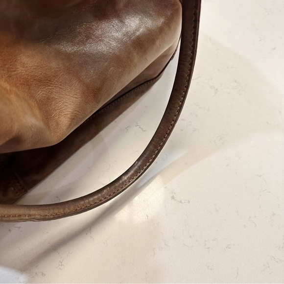 Frye Melissa Tote Hand Dyed Brown Leather - Picture 12 of 14